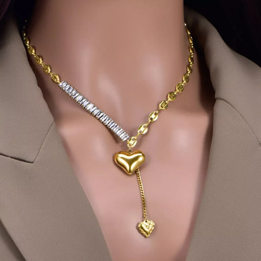 18K Gold-Plated Heart Necklace